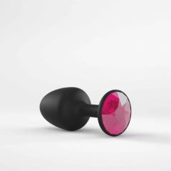   Dorcel Geisha Plug Ruby M - analni dildo od ružičastog kamena (crni)