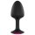 Dorcel Geisha Plug Ruby L - analni plug s ružičastim draguljem (crni)