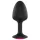 Dorcel Geisha Plug Ruby L - crni analni plug s ružičastim kamenom