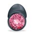 Dorcel Geisha Plug Ruby L - analni plug s ružičastim draguljem (crni)