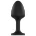 Dorcel Geisha Plug Diamond XL - analni plug s bijelim kamenom (crni)
