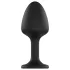 Dorcel Geisha Plug Diamond XL - analni plug s bijelim kamenom (crni)