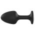 Dorcel Geisha Plug Diamond XL - analni plug s bijelim kamenom (crni)