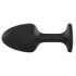 Dorcel Geisha Plug Diamond XL - analni plug s bijelim kamenom (crni)