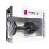 Dorcel Geisha Plug Diamond XL - analni plug s bijelim kamenom (crni)