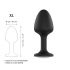 Dorcel Geisha Plug Diamond XL - analni plug s bijelim kamenom (crni)