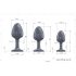 Dorcel Geisha Plug Diamond XL - analni plug s bijelim kamenom (crni)