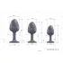 Dorcel Geisha Plug Diamond XL - analni plug s bijelim kamenom (crni)