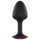 Dorcel Geisha plug XL sa ružičastim kamenjem - crni analni plug