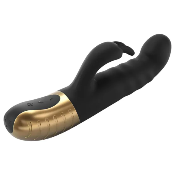 Dorcel G-stormer - punjivi crni vibrator s pokretnim klitoralnim krakom
