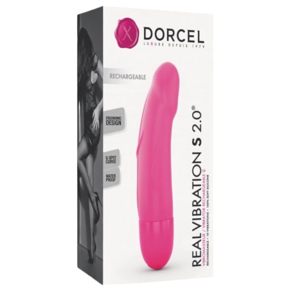 Dorcel Real Vibration S 2.0 - punjivi vibrator (ružičasti)