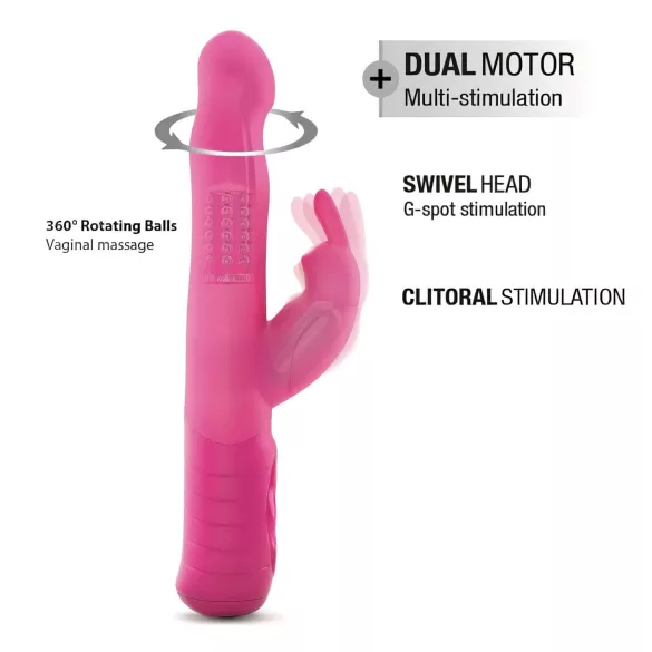 Dorcel Baby Rabbit 2.0 - akumulatorski vibrator s nastavkom (ružičasti)