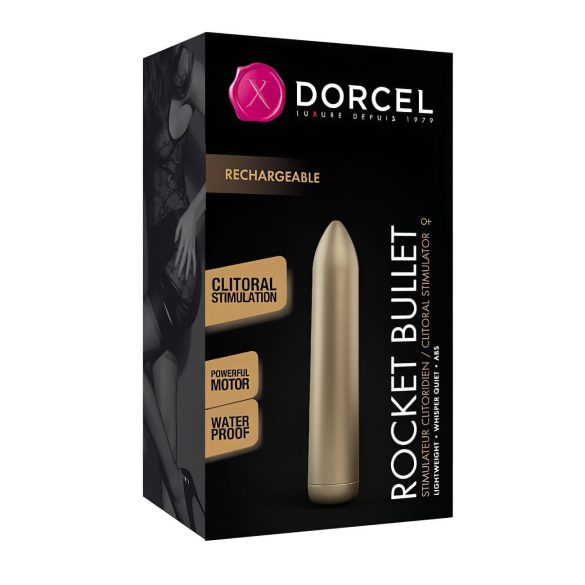 Dorcel Rocket Bullet - akumulatorski ručni vibrator (zlatni)