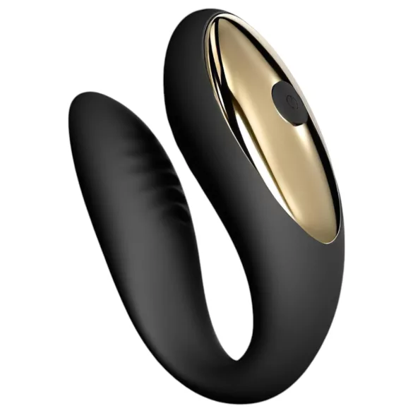 Dorcel - vibrator za parove s daljinskim upravljačem - punjivi - crni