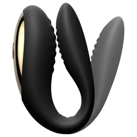 Dorcel - vibrator za parove s daljinskim upravljačem - punjivi - crni
