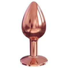   Dorcel Diamond Plug S - aluminijski analni čep - mali (ružičasto zlato)
