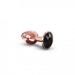   Dorcel Diamond Plug S - aluminijski analni dildo - mali (ružičasto zlato)