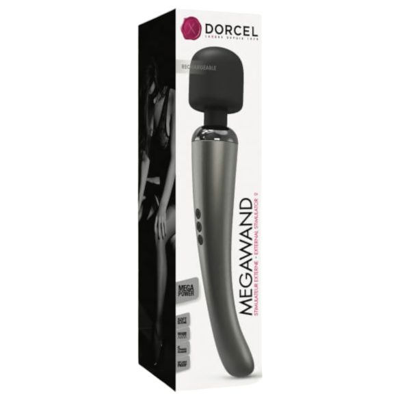 Dorcel Megawand - punjivi masažni vibrator (srebrni)