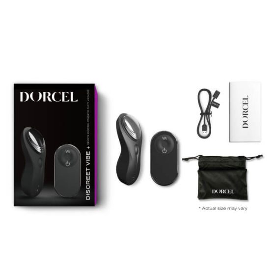 Dorcel Discreet Vibe + - bežični, radio klitoralni vibrator (crni)