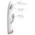 Dorcel Flexi Rabbit - grijani vibrator s klitoralnim stimulatorom (bijeli)