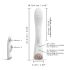 Dorcel Flexi Rabbit - grijani vibrator s klitoralnim stimulatorom (bijeli)