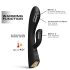 Dorcel Flexi Rabbit - grijač s rotirajućim rukohvatom (crno)