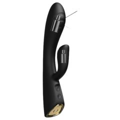   Dorcel Flexi Rabbit - vibrator za klitoris na baterije, grijanje (crni)