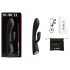 Dorcel Flexi Rabbit - grijač s rotirajućim rukohvatom (crno)