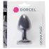 Dorcel Geisha Plug M - analni čep sa kuglicom (crni)