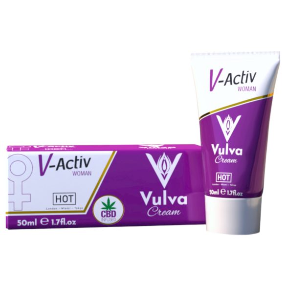 Hot V-Active - stimulirajuća krema za intimnu njegu za žene (50 ml)