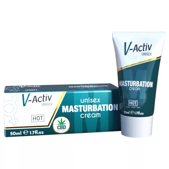 Hot V-Active - stimulirajuća unisex krema za masturbaciju - 50ml