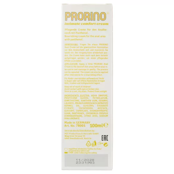 HOT Prorino - krema za analnu njegu - 100 ml