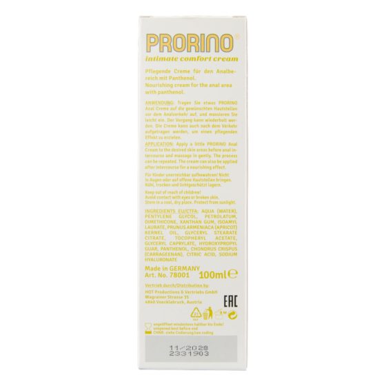 HOT Prorino - krema za njegu anusa (100 ml)
