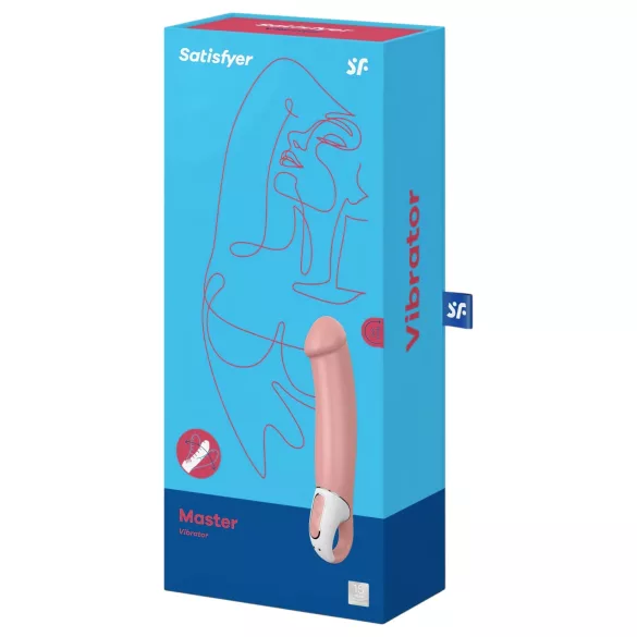 Satisfyer Master - vibrator na baterije - vodootporan - bež/boja kože