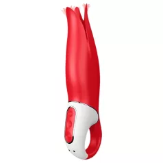   Satisfyer Power Flower - vibrator na punjenje - vodootporan - crvena