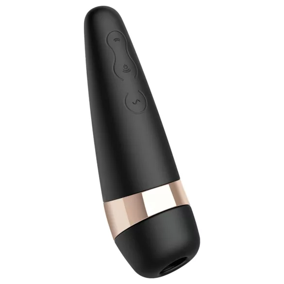 Satisfyer Pro 3+ - klitoralni vibrator s vakuumom - vodootporan, punjiv - crni