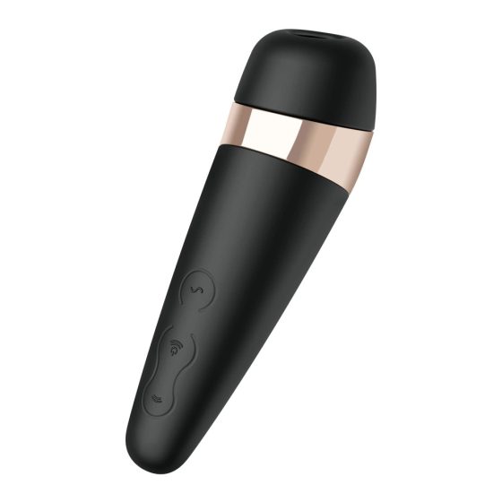 Satisfyer Pro 3+ - vodootporan vibrator za klitoris na baterije (crni)