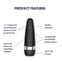 Satisfyer Pro 3+ - klitoralni vibrator s vakuumom - vodootporan, punjiv - crni