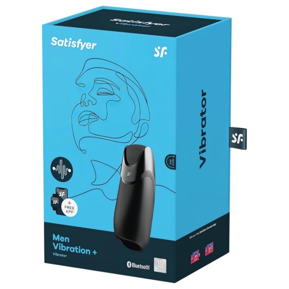 Satisfyer Men - masturbator s funkcijom usisavanja - crni