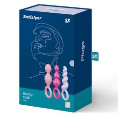 Satisfyer Booty Call - set analnog dilda - boja (3 dijela)