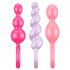 Satisfyer Booty Call - šareni analni čep set (3 dijela)