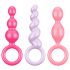 Satisfyer Booty Call - šareni analni čep set (3 dijela)