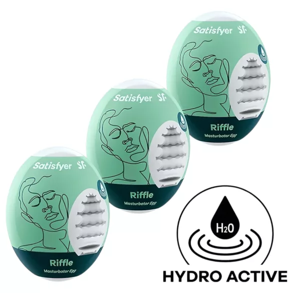 Satisfyer Egg Riffle - set muških masturbatora jaje - 3 komada