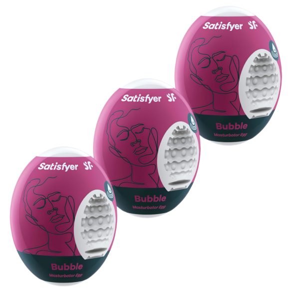Satisfyer Egg Bubble - masturbator jaje za muškarce - set 3 komada