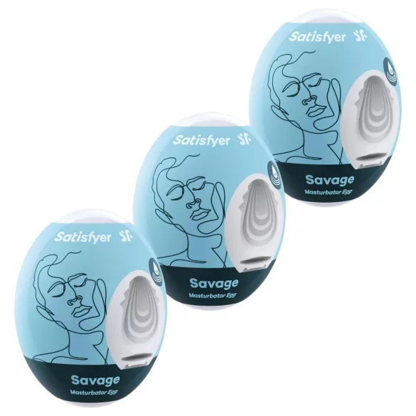 Satisfyer Egg Savage - set masturbatora u obliku jajeta - 3 komada