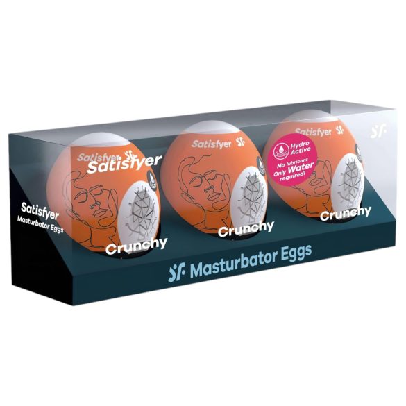 Satisfyer Egg Crunchy - set masturbatora u obliku jajeta (3 komada)