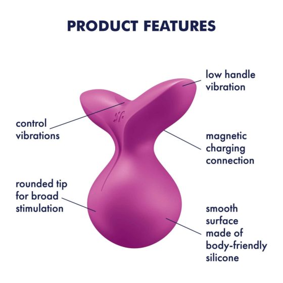Satisfyer Viva la Vulva 3 - punjivi vodootporni vibrator za klitoris (ljubičasti)