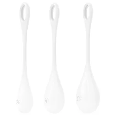   Satisfyer Yoni Power 1 - set gejša kuglica - bijela - 3 komada