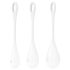 Satisfyer Yoni Power 1 - set bijelih gejša kuglica (3-dijelni)
