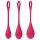 Satisfyer Yoni Power 1 - set gejša kuglica - crvena (3 dijela)
